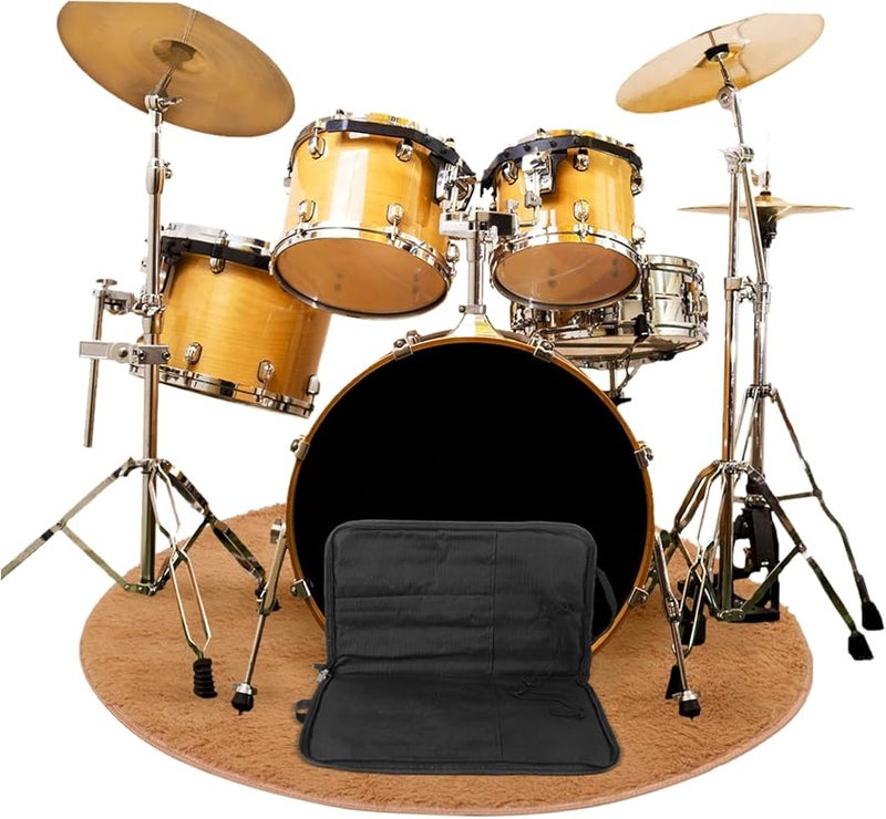 Kesyoo Portable Drumsticks Bag Holder Multifunctional Storage Pouch For Musicians - Image 4